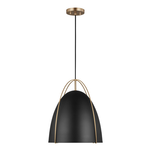 Norman One Light Pendant in Satin Brass (454|6651701848)