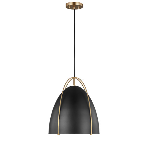 Norman One Light Pendant in Satin Brass (454|6551701848)