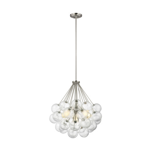 Bronzeville Three Light Pendant in Brushed Nickel (454|6514303962)