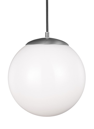 Leo - Hanging Globe One Light Pendant in Satin Aluminum (454|602204)