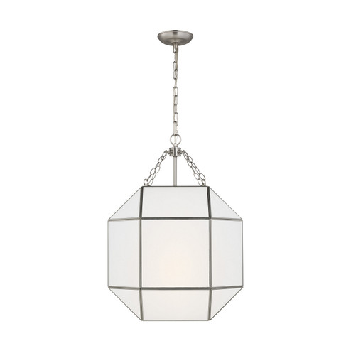Morrison Three Light Lantern in Brushed Nickel (454|5279453962)