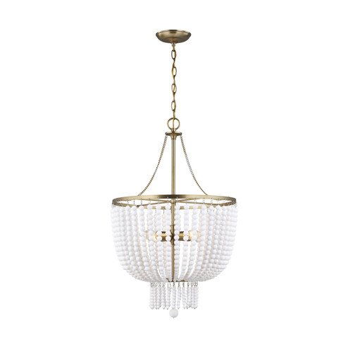 Jackie Four Light Pendant in Satin Brass (454|5180704EN848)