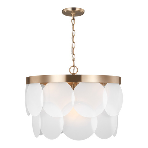 Mellita Six Light Pendant in Satin Brass (454|5102506848)