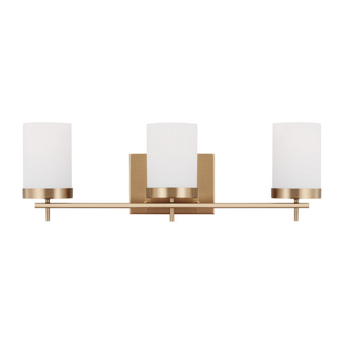 Zire Three Light Bath in Satin Brass (454|4490303EN3848)