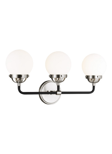 Cafe Three Light Wall / Bath in Brushed Nickel (454|4487903962)