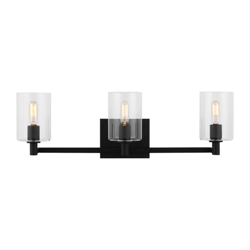 Fullton Three Light Bath Vanity in Midnight Black (454|4464203112)