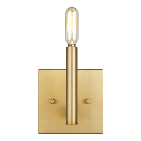 Vector One Light Wall / Bath Sconce in Satin Brass (454|4124301EN848)
