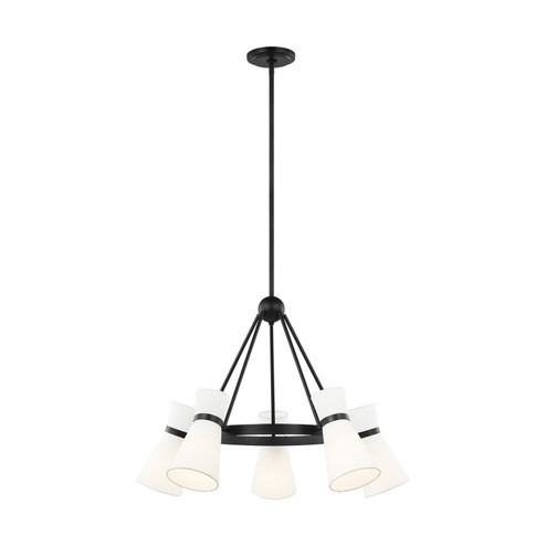 Clark Five Light Chandelier in Midnight Black (454|3190505112)