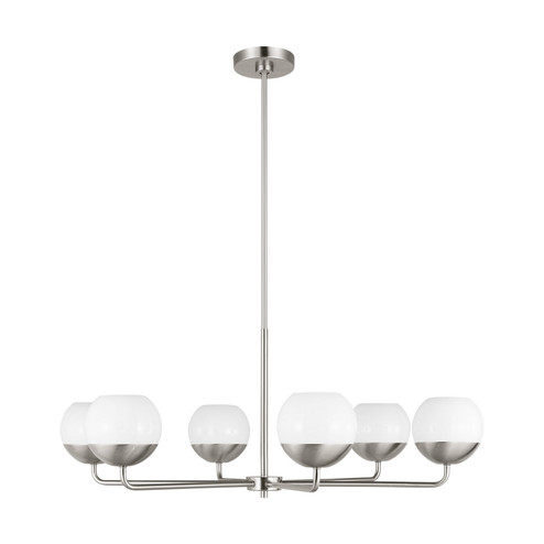 Alvin LED Chandelier in Brushed Nickel (454|3168106EN3962)