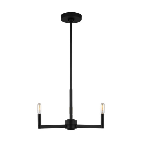 Fullton Three Light Chandelier in Midnight Black (454|3164203112)