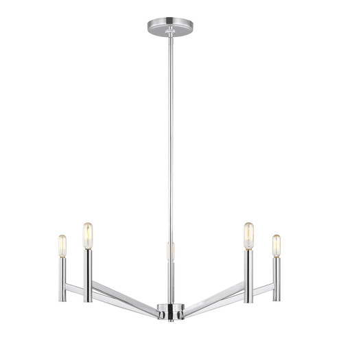 Vector Five Light Chandelier in Chrome (454|312430505)