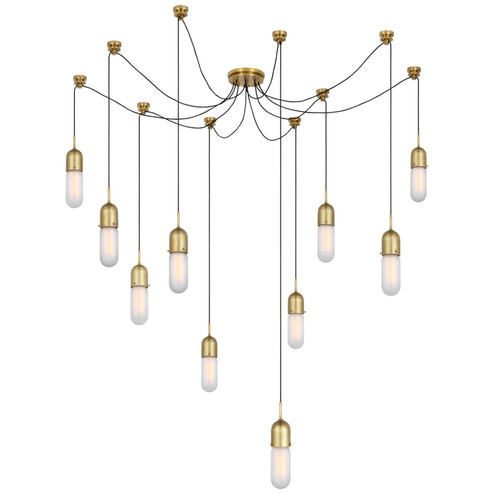 Junio LED Pendant in Hand-Rubbed Antique Brass (268|TOB5645HABFG10)