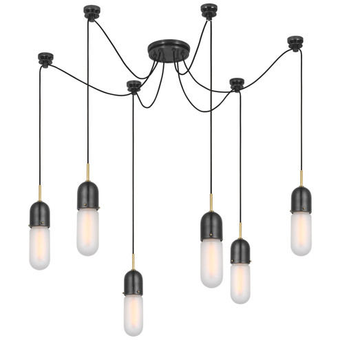 Junio LED Pendant in Bronze and Brass (268|TOB5645BZHABFG6)