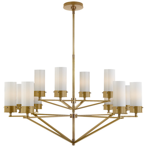 Marais 12 Light Chandelier in Hand-Rubbed Antique Brass (268|TOB5303HABWG)