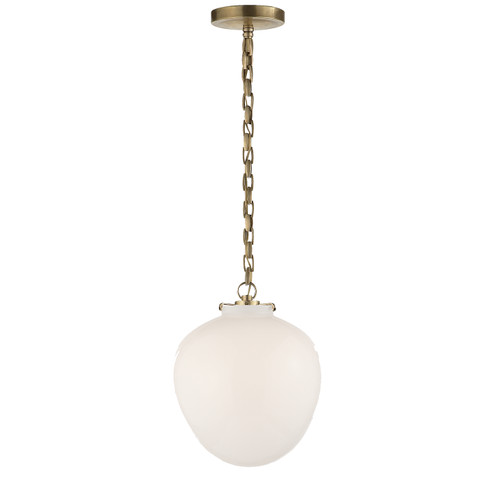Katie Acorn One Light Pendant in Hand-Rubbed Antique Brass (268|TOB5226HABG2WG)