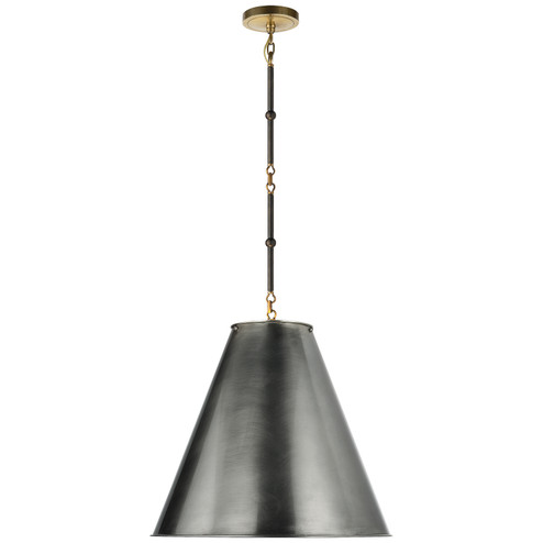 Goodman One Light Pendant in Bronze with Antique Brass (268|TOB5091BZHABBZ)