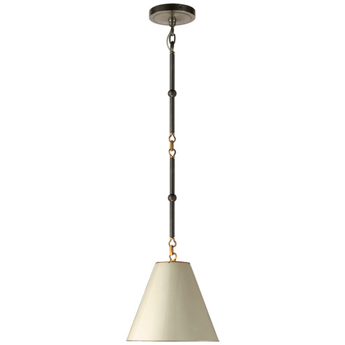 Goodman One Light Pendant in Bronze with Antique Brass (268|TOB5089BZHABAW)