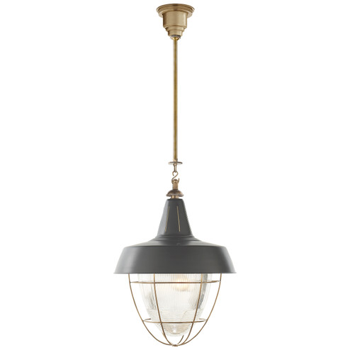 Henry Two Light Pendant in Hand-Rubbed Antique Brass (268|TOB5042HABG)