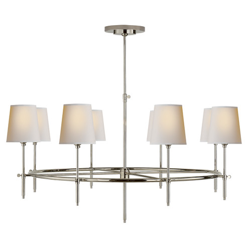Bryant Eight Light Chandelier in Hand-Rubbed Antique Brass (268|TOB5024HABL)