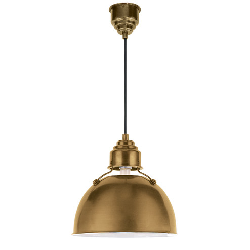 Eugene One Light Pendant in Hand-Rubbed Antique Brass (268|TOB5012HAB)