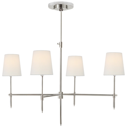 Bryant Four Light Chandelier in Polished Nickel (268|TOB5003PNL)