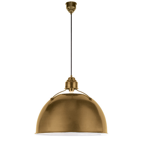 Eugene One Light Pendant in Hand-Rubbed Antique Brass (268|TOB5000HAB)