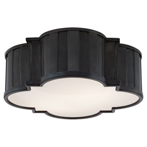 Tilden Four Light Flush Mount in Bronze (268|TOB4131BZWG)