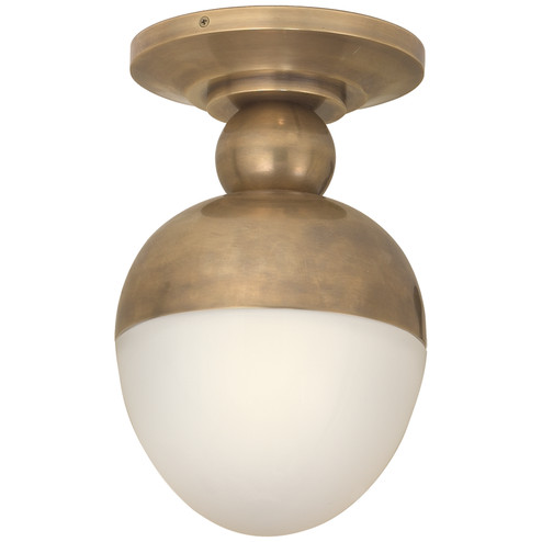 Clark One Light Flush Mount in Hand-Rubbed Antique Brass (268|TOB4006HABWG)