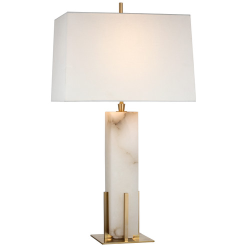 Gironde LED Table Lamp in Alabaster and Hand-Rubbed Antique Brass (268|TOB3920ALBHABL)