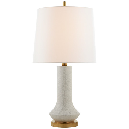 Luisa Two Light Table Lamp in White Crackle (268|TOB3657WTCL)