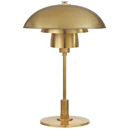 Whitman One Light Desk Lamp in Hand-Rubbed Antique Brass (268|TOB3513HABHAB)