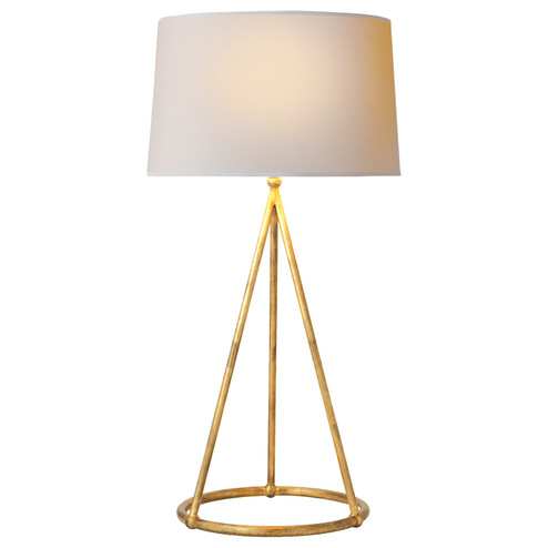 Nina One Light Table Lamp in Gilded Iron (268|TOB3026GINP)