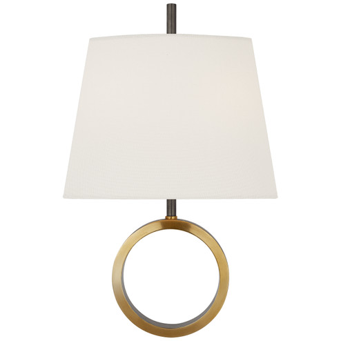 Simone Two Light Wall Sconce in Bronze with Antique Brass (268|TOB2630BZHABL)