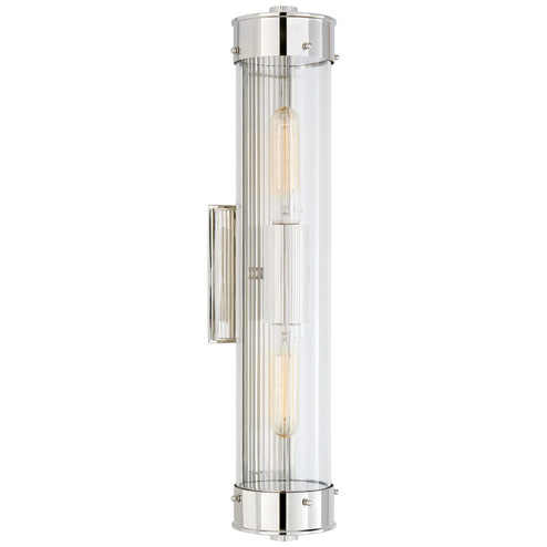 Marais Two Light Bath Sconce in Polished Nickel (268|TOB2318PNCG)
