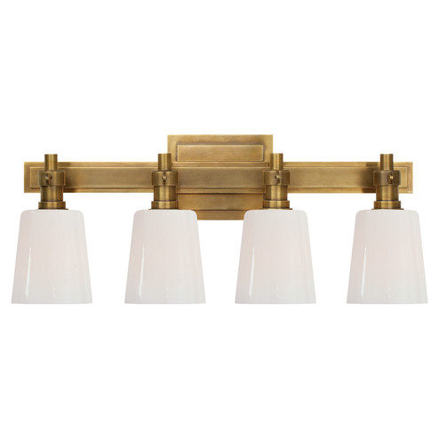 Bryant Bath Four Light Bath Sconce in Hand-Rubbed Antique Brass (268|TOB2153HABWG)