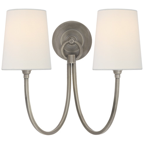 Reed Two Light Wall Sconce in Antique Nickel (268|TOB2126ANL)