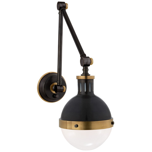 Hicks One Light Wall Sconce in Bronze with Antique Brass (268|TOB2090BZHABWG) Hicks One Light Wall Sconce in Bronze with Antique Brass (268|TOB2090BZHABWG)