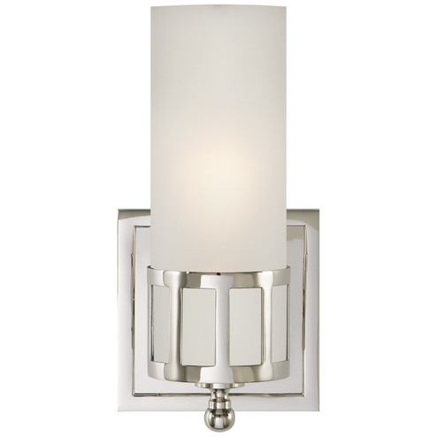 Openwork One Light Wall Sconce in Polished Nickel (268|SS2011PNFG)