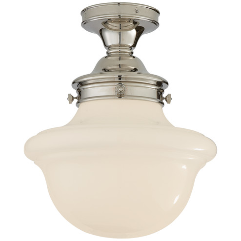 Edmond One Light Flush Mount in Polished Nickel (268|SL4121PNWG)