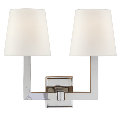 Square Tube Two Light Wall Sconce in Polished Nickel (268|SL2820PNL)
