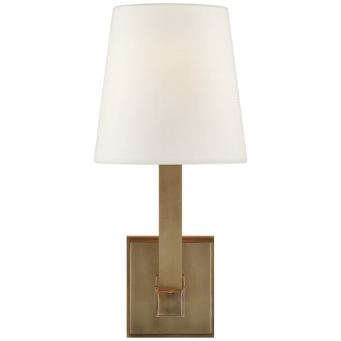 Square Tube One Light Wall Sconce in Hand-Rubbed Antique Brass (268|SL2819HABL)