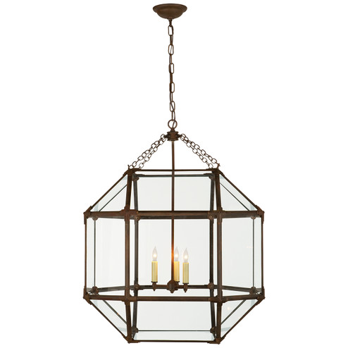 Morris Three Light Lantern in Antique Zinc (268|SK5010AZCG)