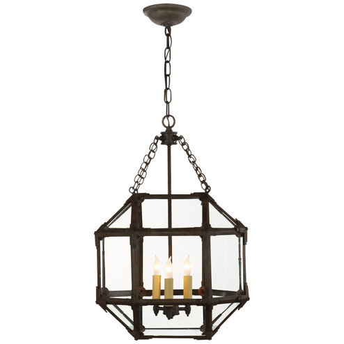 Morris Three Light Lantern in Antique Zinc (268|SK5008AZCG)