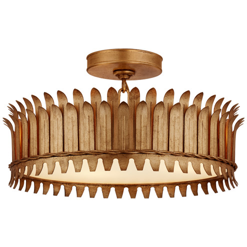 Leslie LED Semi-Flush Mount in Gilded Iron (268|SK4206GI)