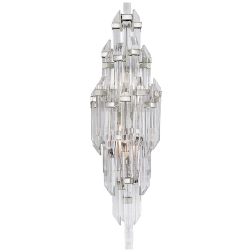 Adele Two Light Wall Sconce in Polished Nickel with Clear Acrylic (268|SK2404PNCA)