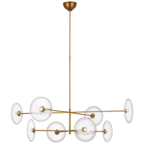 Calvino LED Chandelier in Hand-Rubbed Antique Brass (268|S5694HABCG) Calvino LED Chandelier in Hand-Rubbed Antique Brass (268|S5694HABCG)