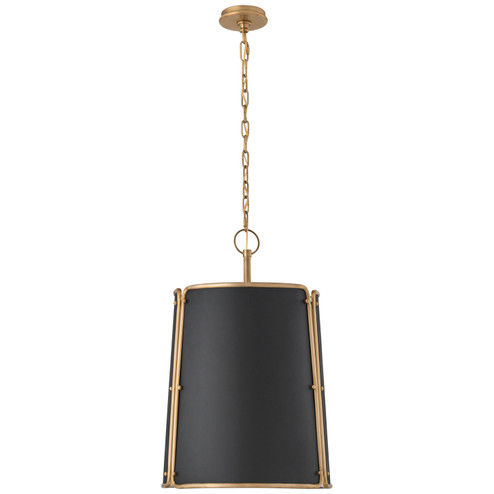 Hastings Three Light Pendant in Hand-Rubbed Antique Brass (268|S5647HABBLK)