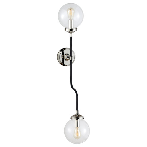 bistro Two Light Wall Sconce in Polished Nickel (268|S2022PNCG)