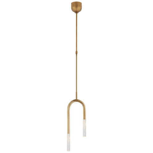 Rousseau LED Pendant in Antique-Burnished Brass (268|KW5590ABSG)