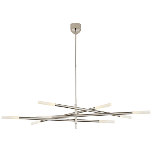 Rousseau LED Chandelier in Polished Nickel (268|KW5589PNEC)